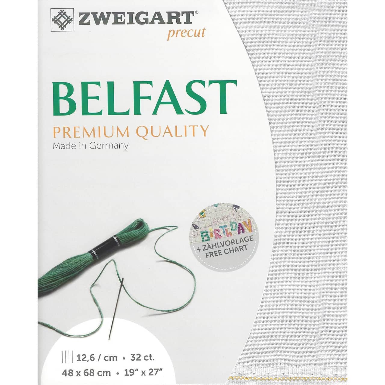 Zweigart® Precut Belfast 32 Count Canvas, 19" x 27"